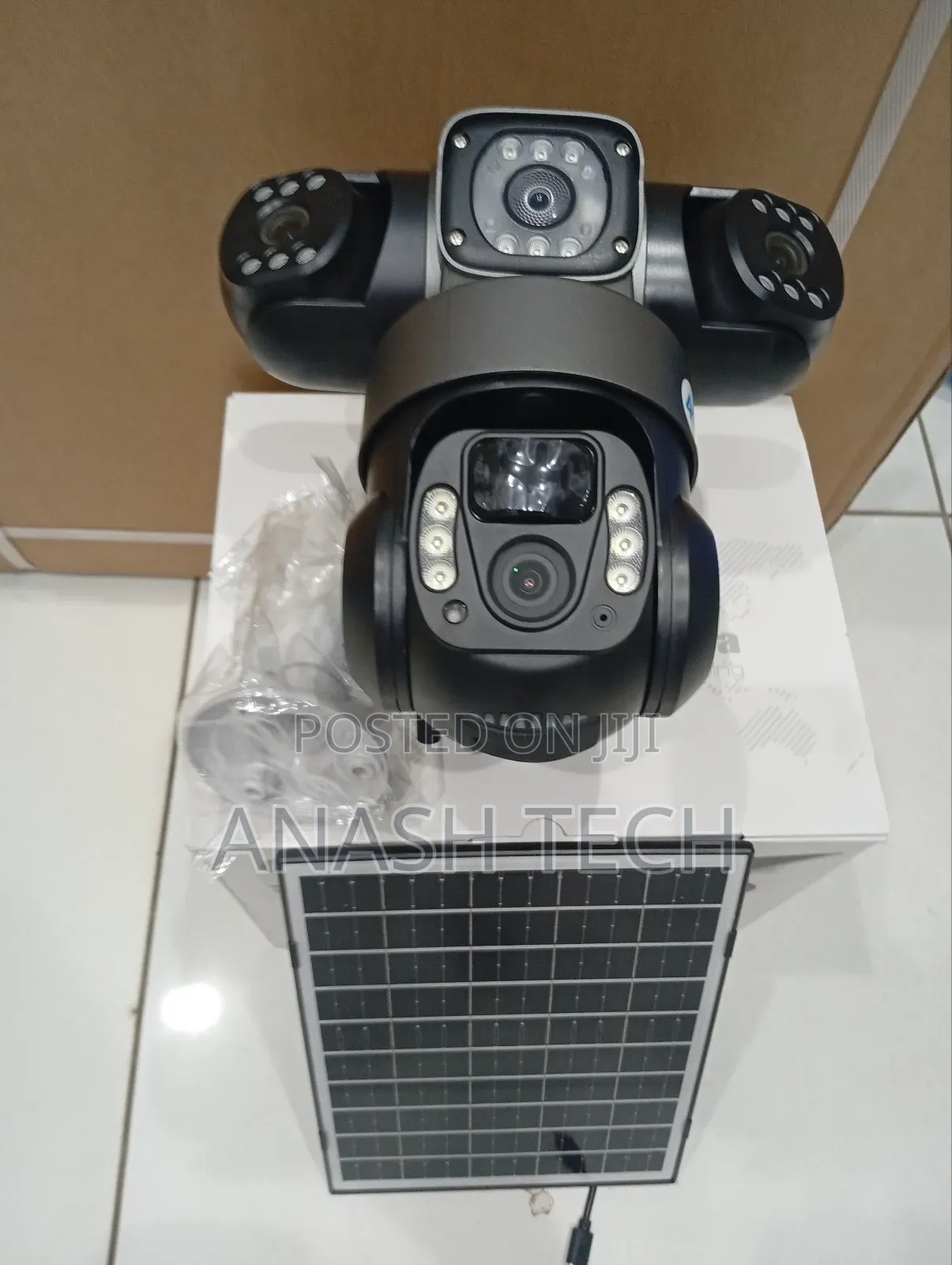 Impressive Solar V380 Outdoor Tripple Lens Weather Proof CCTV Camera