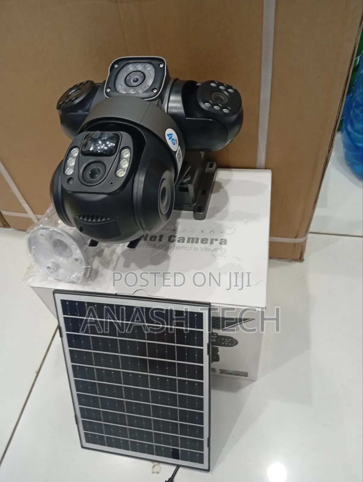 Userble Solar V380 Outdoor Tripple Lens Weather Proof CCTV Camera