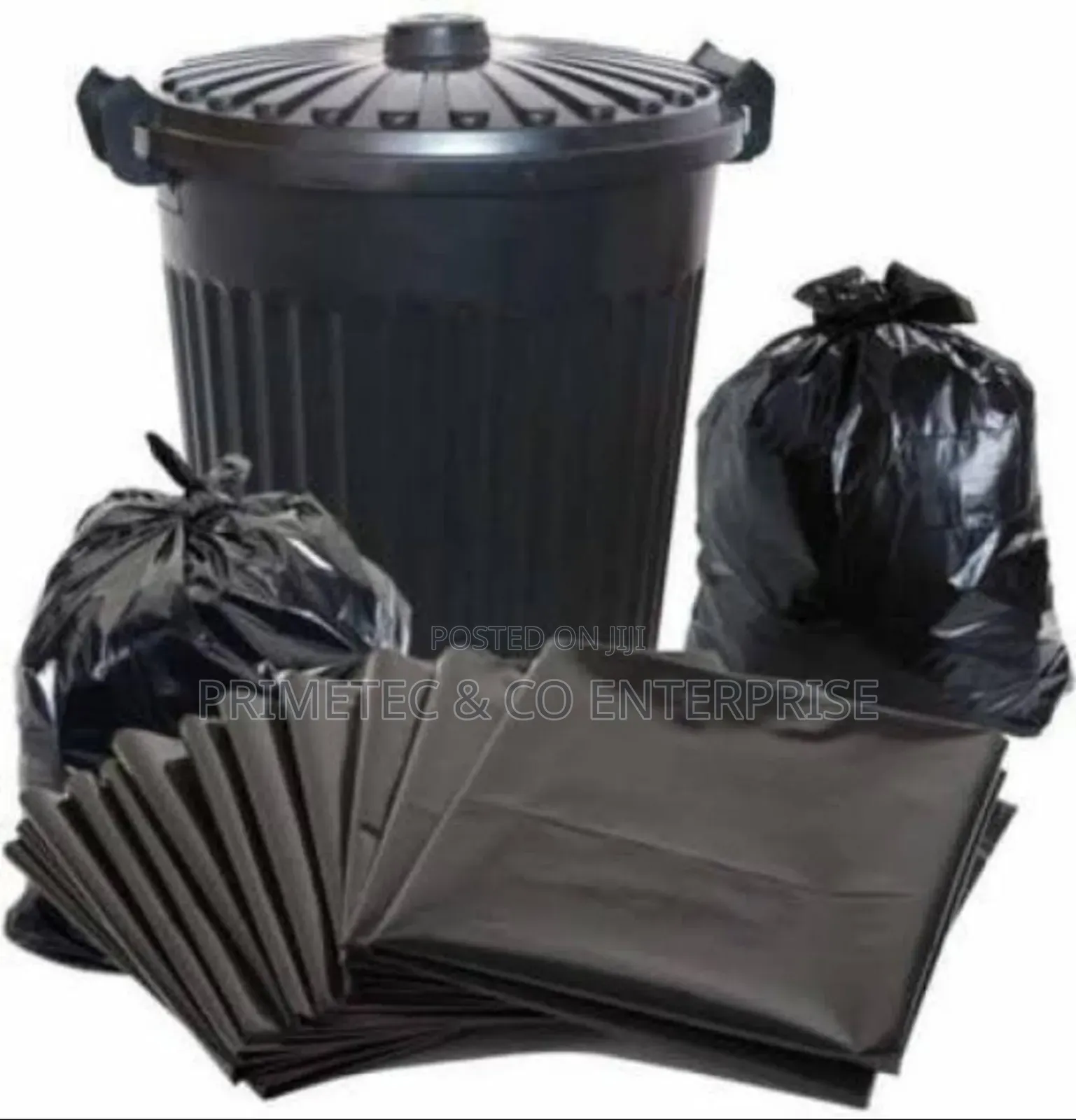 Black Large Size Garbage Bags 50 Pieces