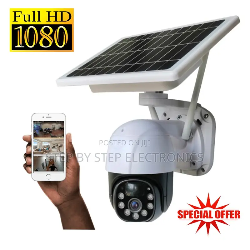 1080p Hd Two-Way Audio 4g Sim Card PTZ Outdoor Solar CCTV Camera