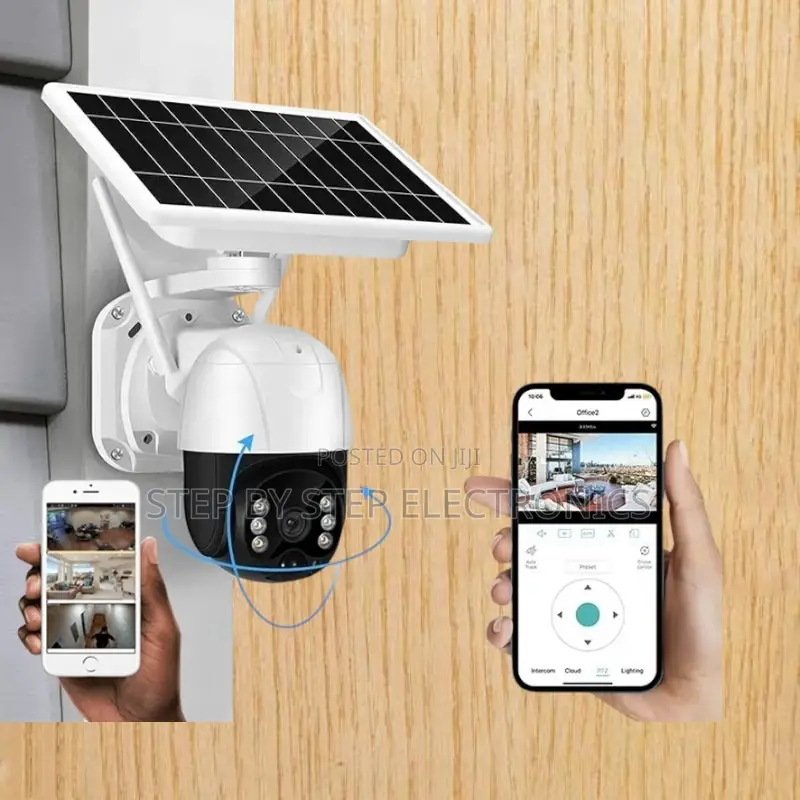 Two-Way Audio Support 4g Sim Card PTZ Rotating Security Solar Camera