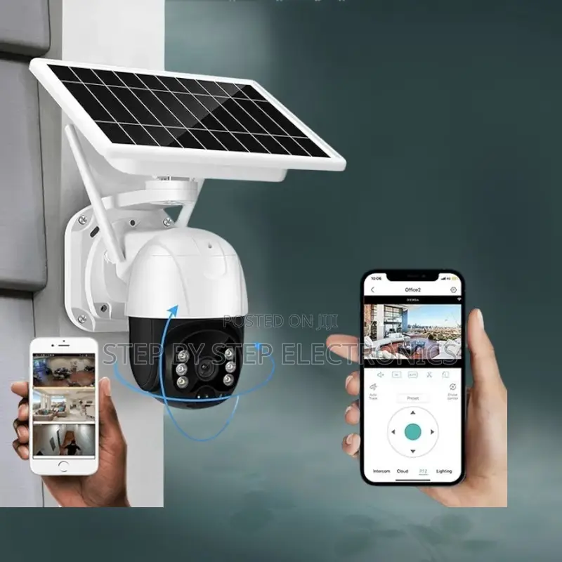 Smart Human Detection 4g Sim Card PTZ Rotating Security Solar Camera