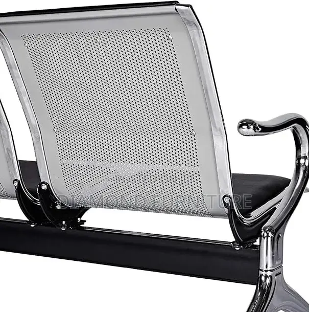 Office Furniture; (2-Seater) Lobby Chair With Chrome--Plated Frame