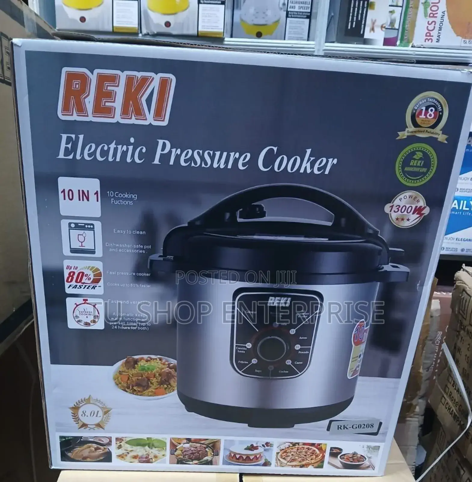 Reki Electric 8l Pressure Cooker 3pin Plug