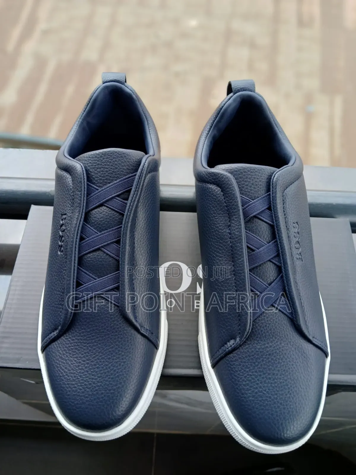 Navy Blue Boss Smart Casual Shoes