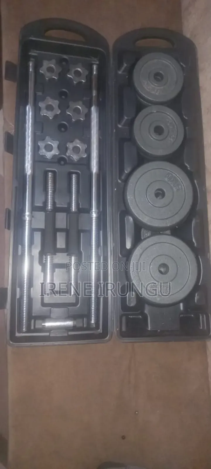 York 50kgs Dumbbells Grey 50kgs Set.