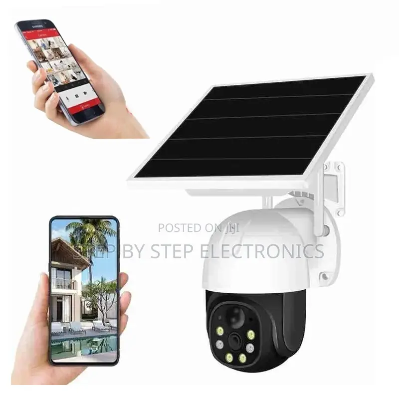 1080p Solar Powered 4g PTZ Outdoor Wireless Surveillance CCTV Camera