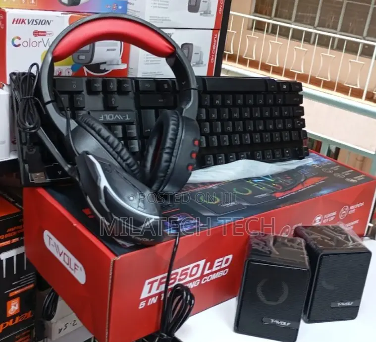 Gaming Keyboard Combo 5 in 1 Lighting