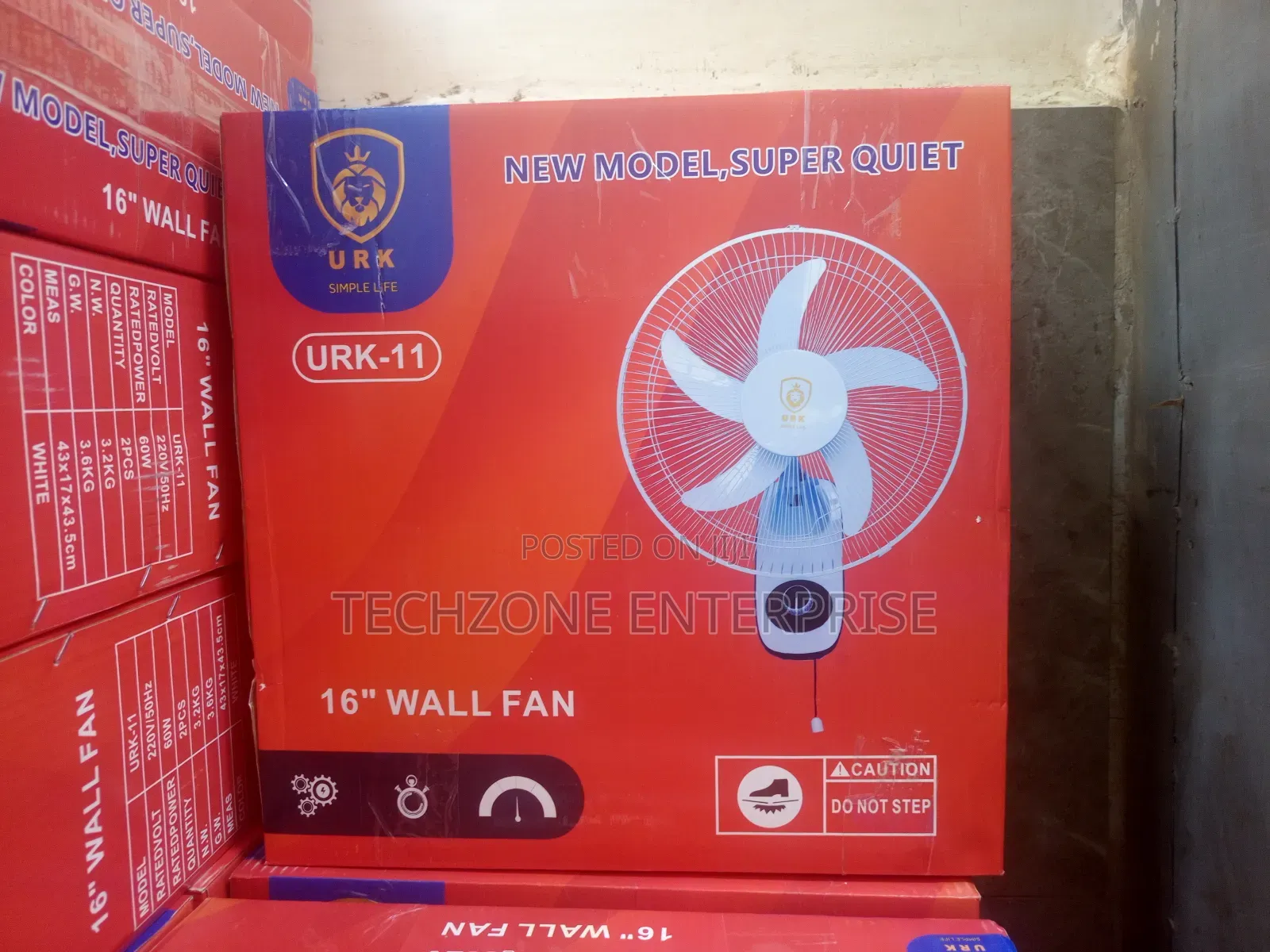 Urk 16 Inch ( Urk-11) Wall Fan With Silent Operation 