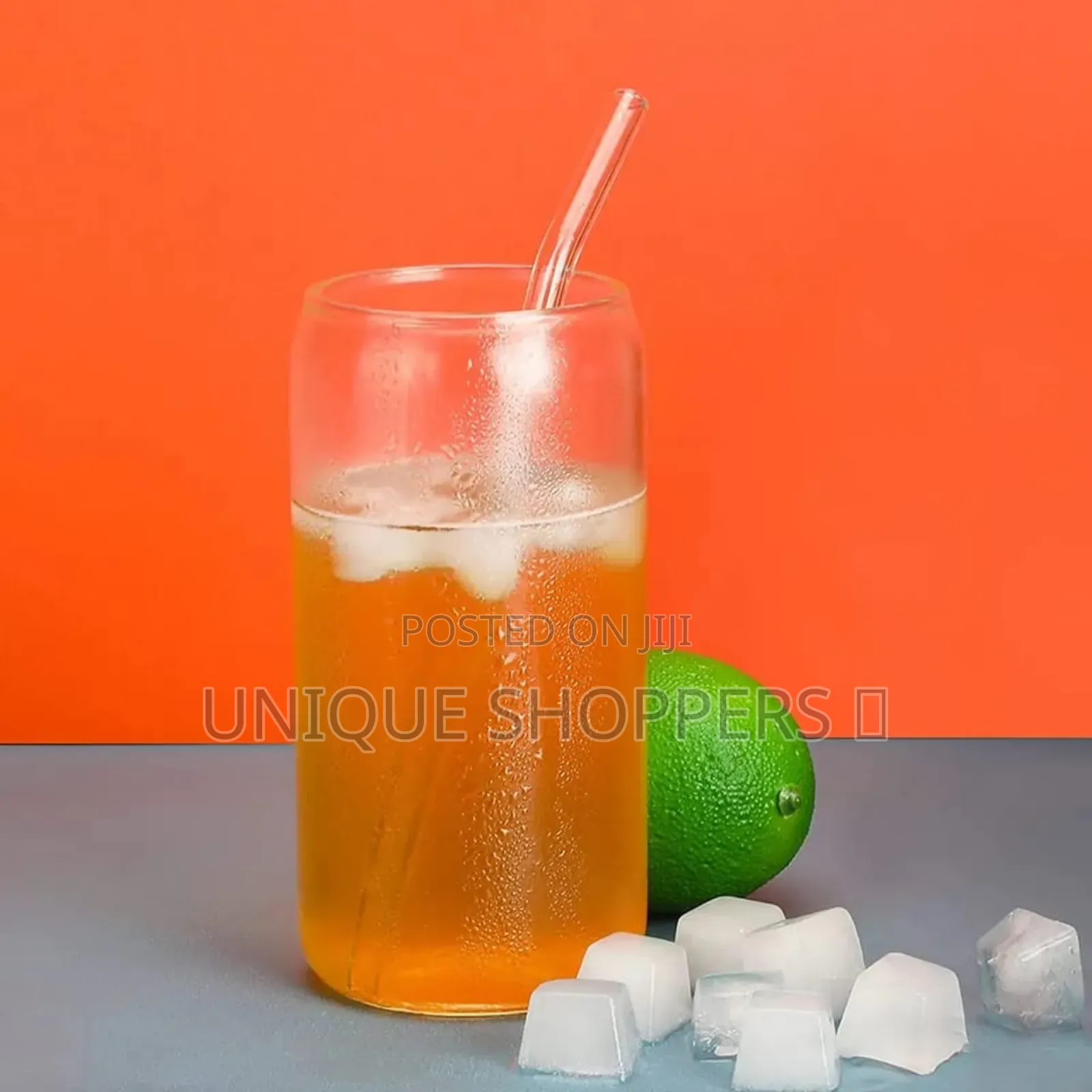 500ml Glass Cup With Lid and Straw Transparent Bubble Tea Cup Juice