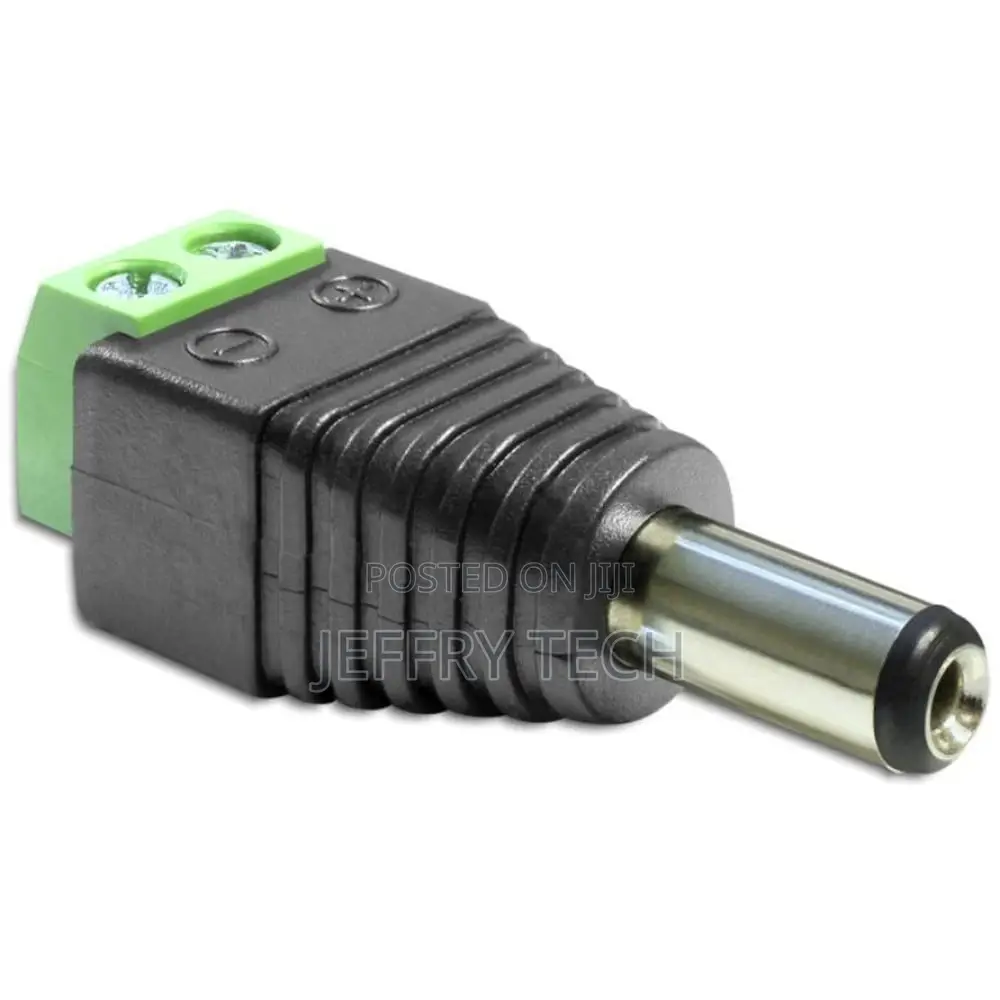 Dc Power Adapter 2.5x5.5 Mm Male Terminal Block 2 Pin