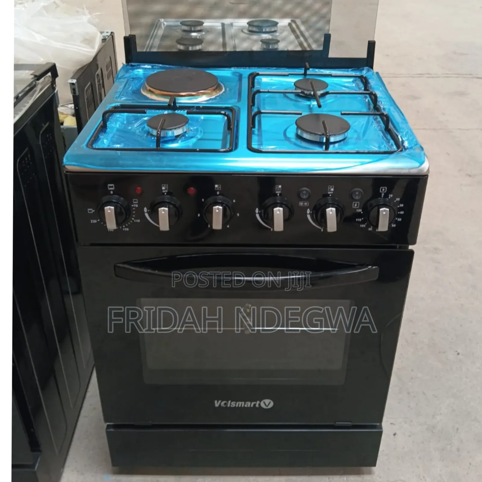50*55 Volsmart Cooker 3 Gas + 1 Electric Standing Cooker