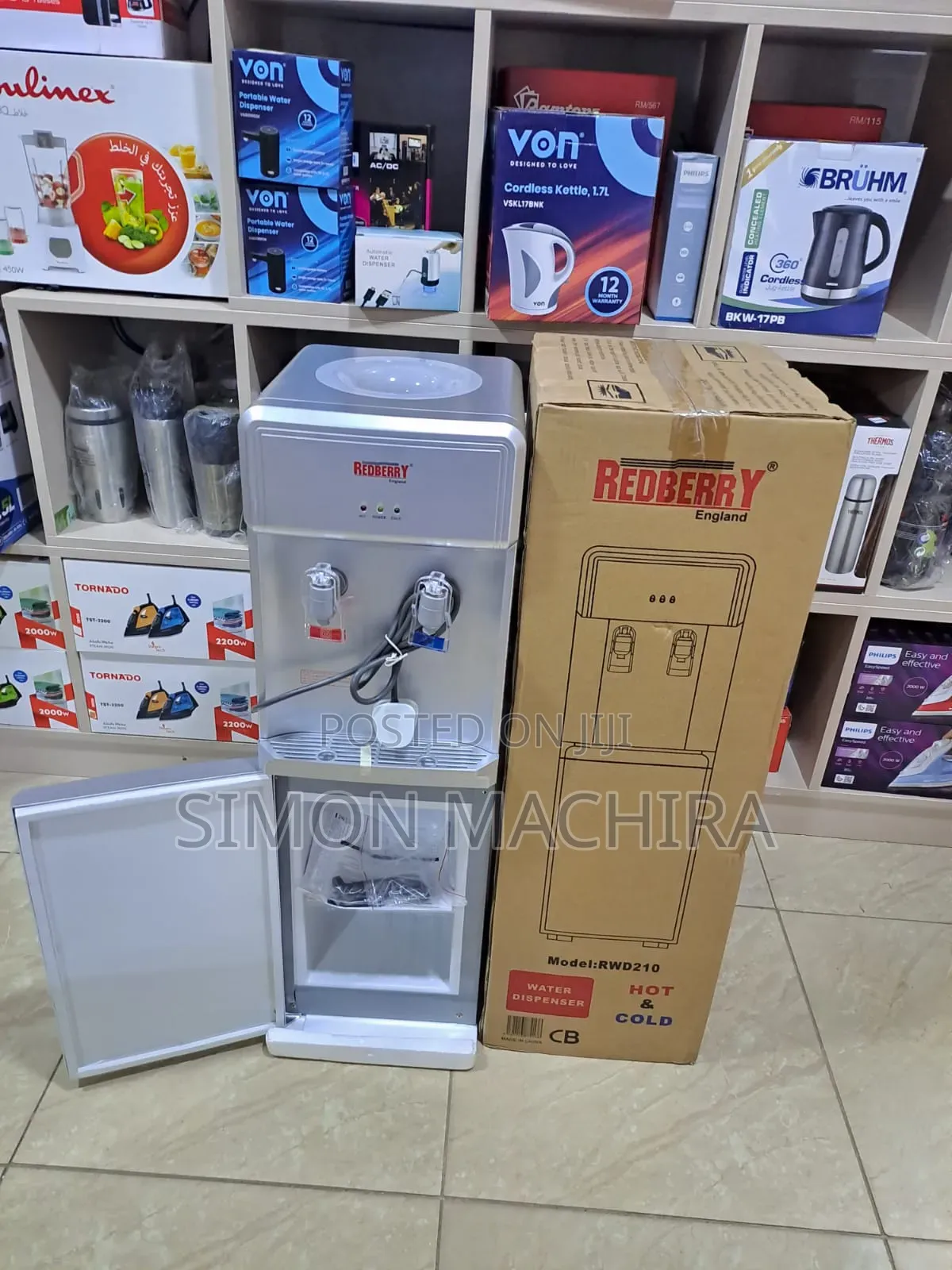 Redberry Hot Cold With Compressor Cooling Water Dispenser