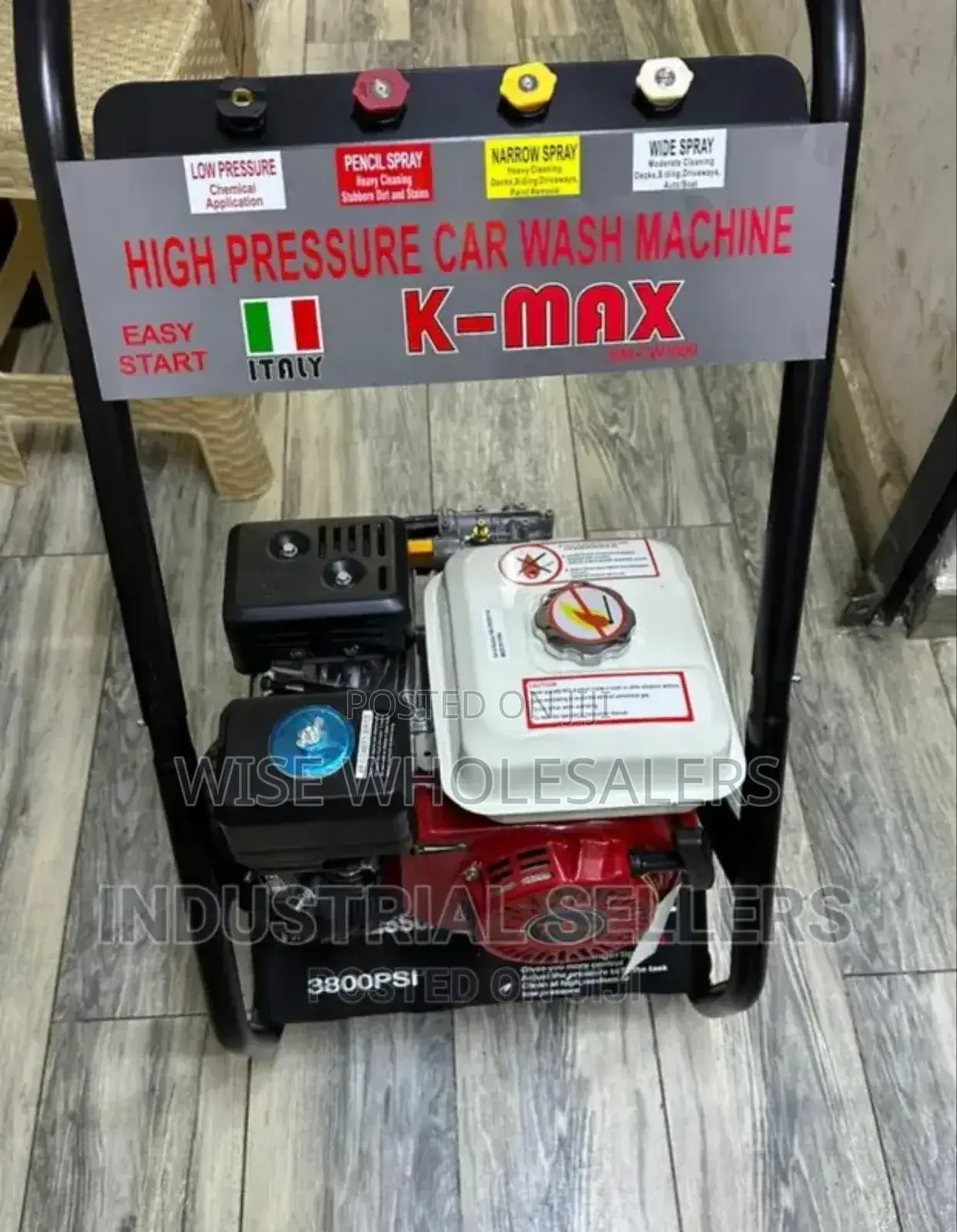 Kmax Petrol Car Wash Machine 3800 Psi 7.5hp High Pressure Machine