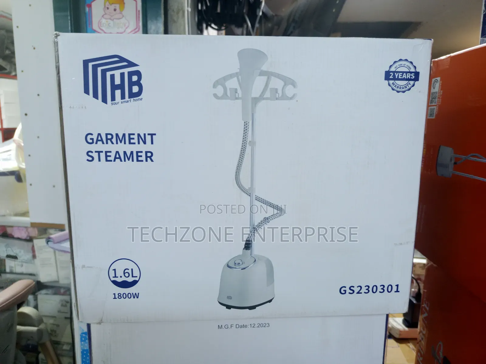 Rebune Gs230301 Vertical Garment Steamer 