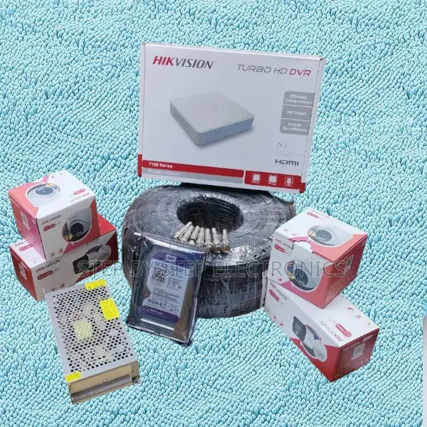 24/7 Colored 4 Hikvision 1080p Full Hd 2mp Smart Hybrid CCTV Cameras