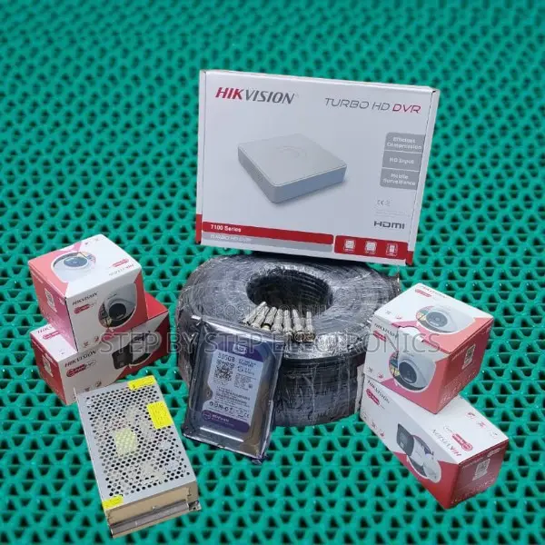 4 Hikvision 1080p Hd Smart Hybrid CCTV Cameras With Audio Recording