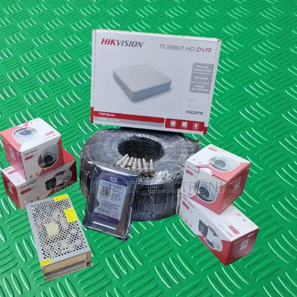 4 Hikvision 1080p Snart Hybrid CCTV Cameras Surveillance System Kit