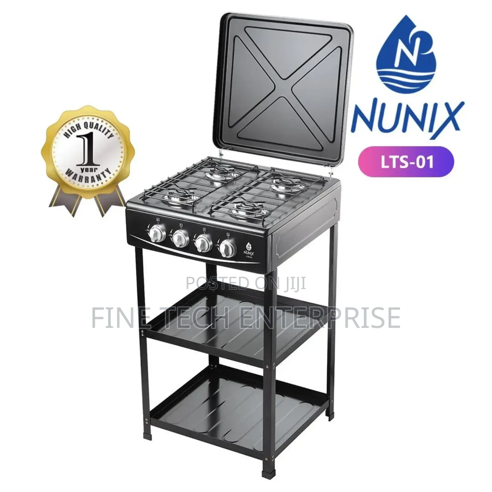 Nunix 4 Gas With Shelves