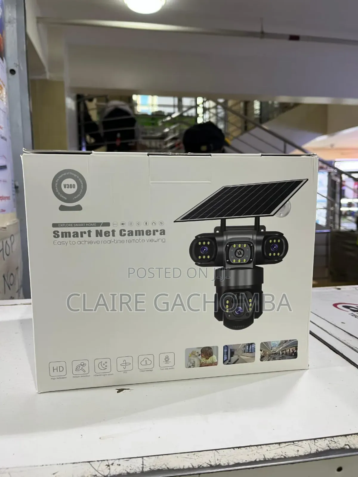 Triple Lens 4g Solar CCTV Camera