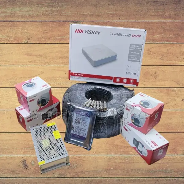 4 Hikvision 1080p Full Hd Smart Hybrid CCTV Cameras Kit With 4 Ch. DVR