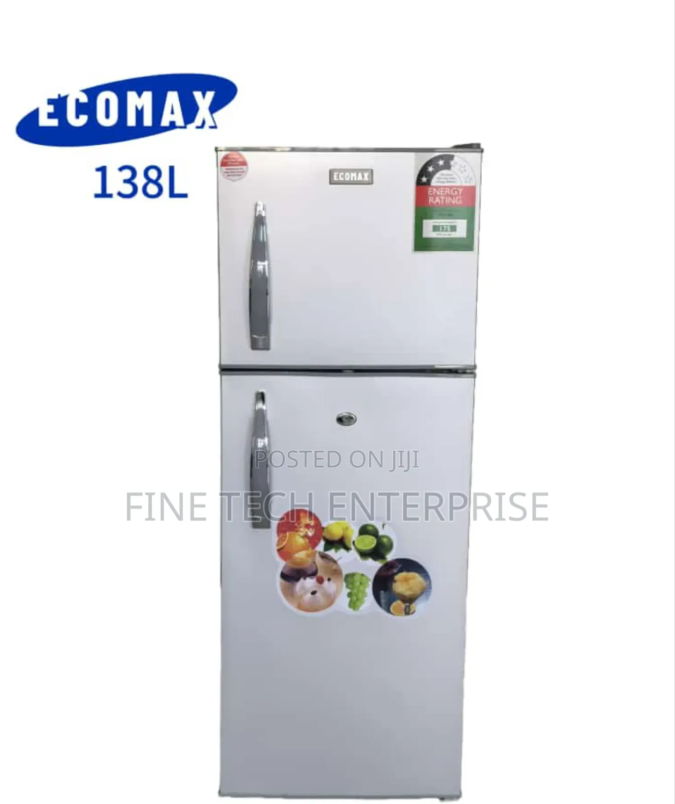Ecomax 138 Litres Double Door Refrigerator With Handle