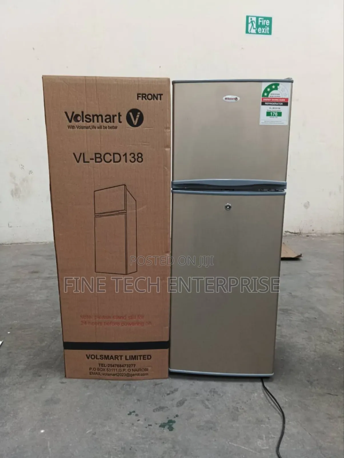 Volsmart 138litres Double Door Refrigerator