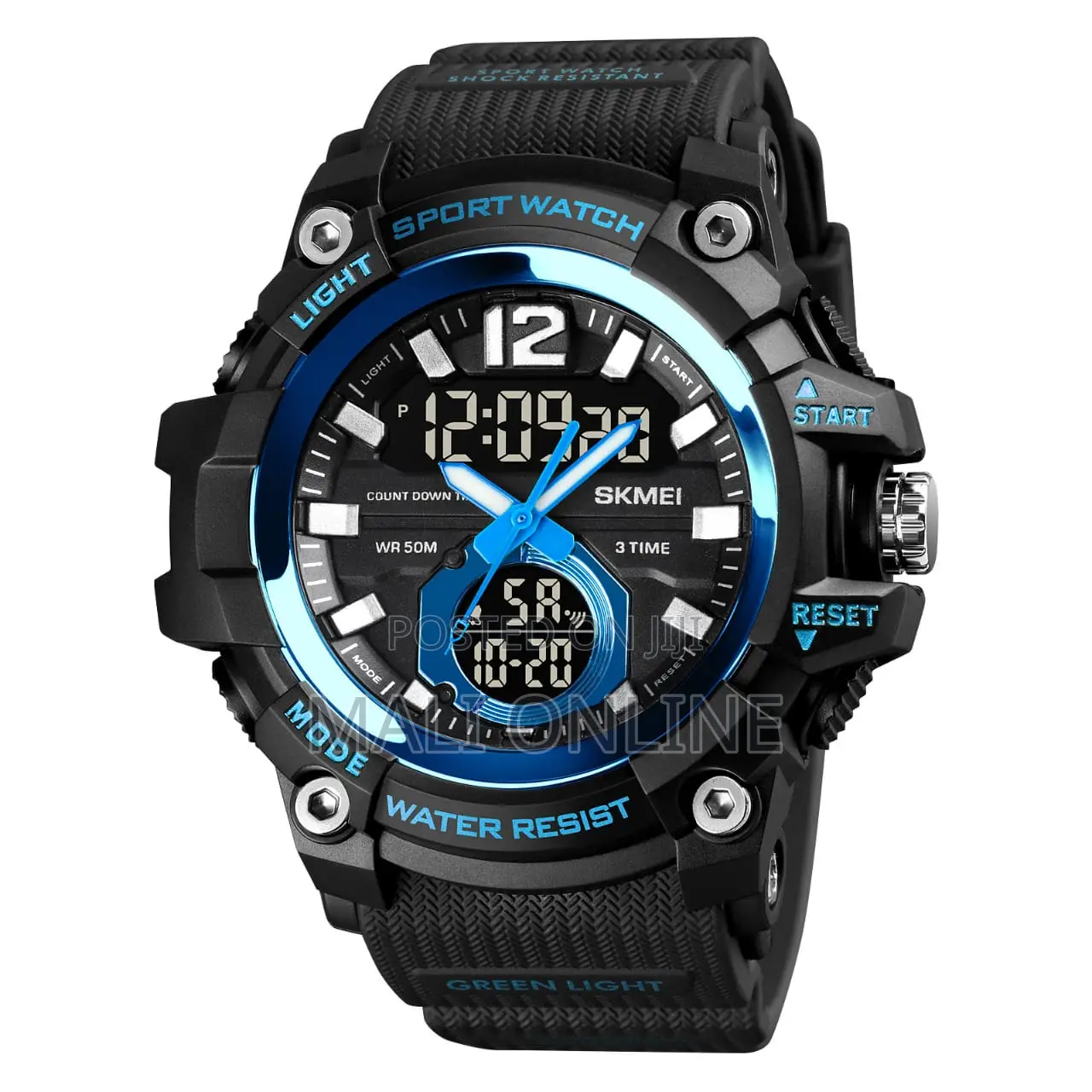 Skmei Sports Watch 1725 Dual Time Digital Waterproof Men’S Watch