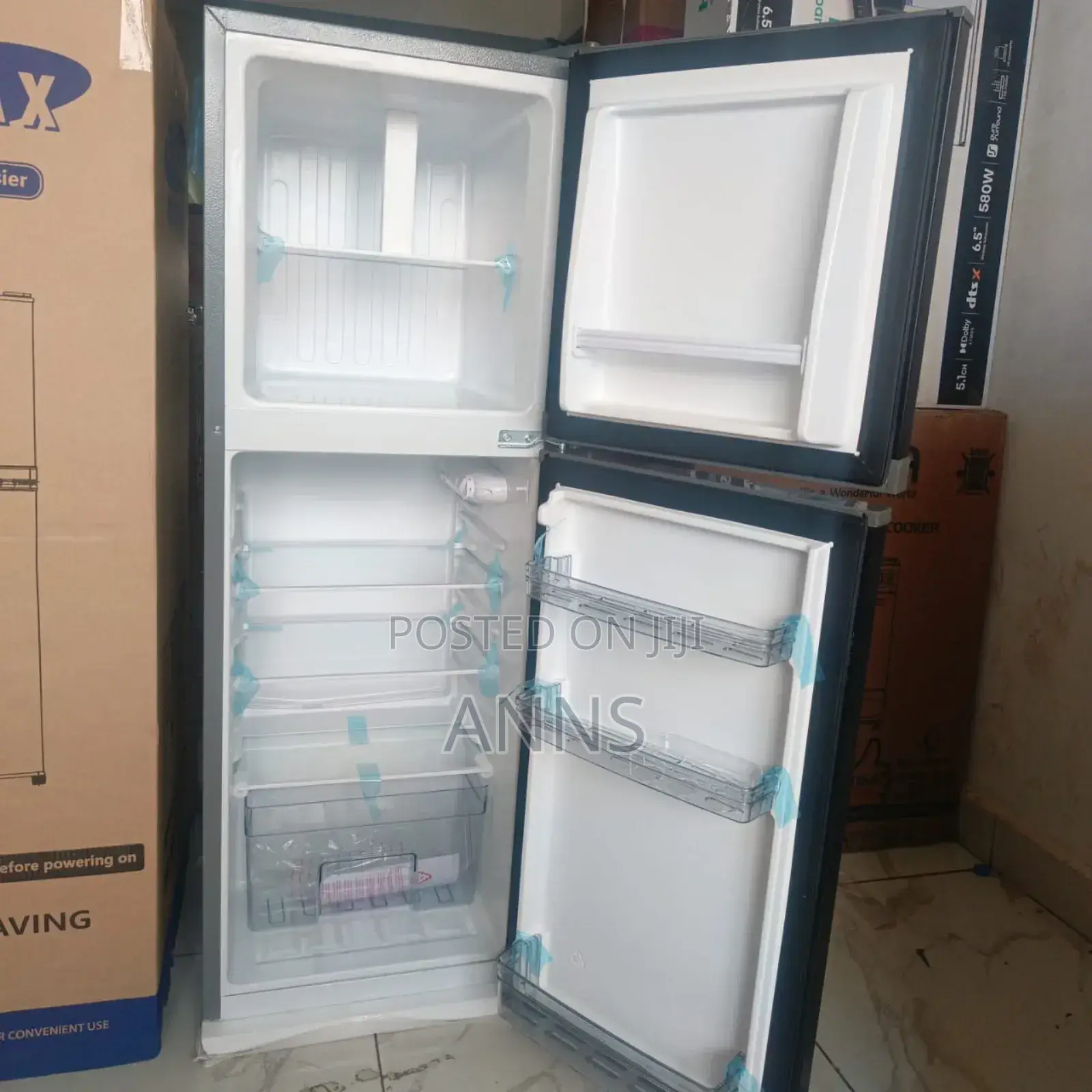Ecomax 138l Double Door Fridge With a Large Capacity Freezer Section