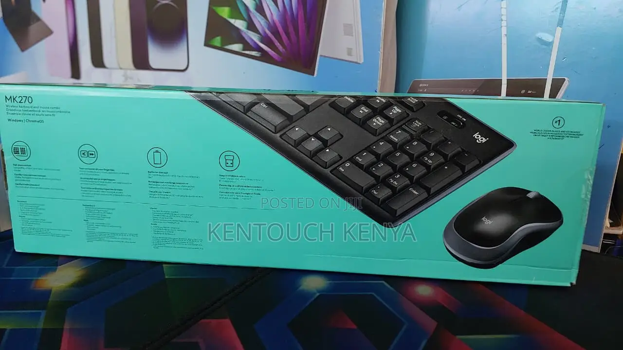 Logitech Mk270 Arabic Wireless Keyboard Mouse Combo