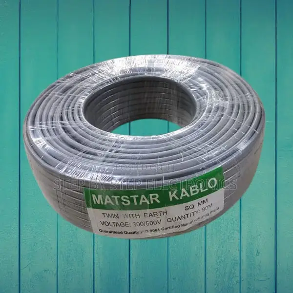 Flame-Resistant Twin With Earth Electric Wiring Cable 90m 2.5mm
