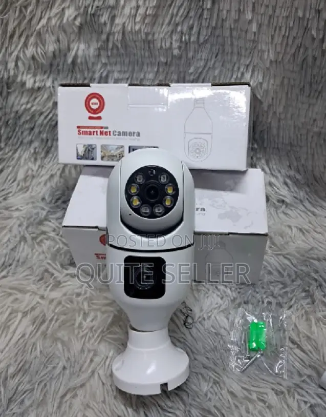 V380 Wifi Smart Net Dual Bulb PTZ Camera - Two-Way Audio Communication