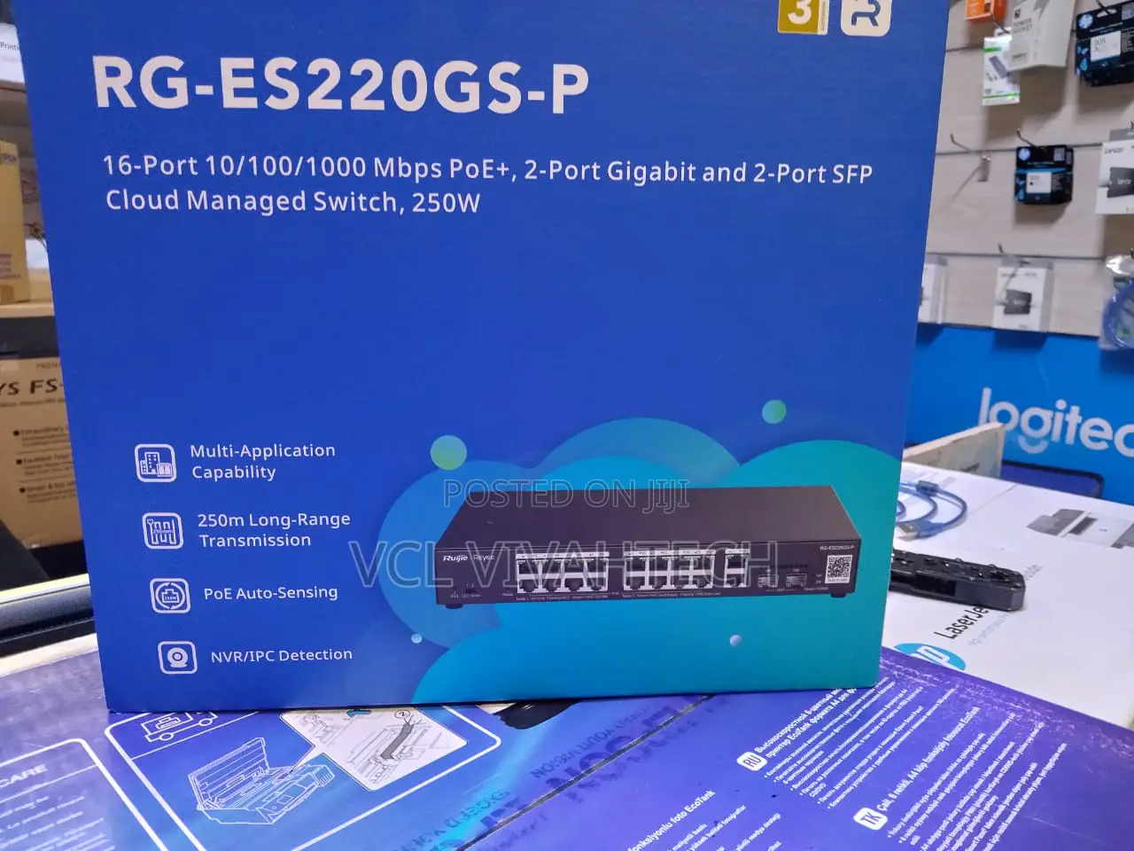 Reyee Rg-Es220gs-P 20-Port Gbe Smart Poe+ Switch