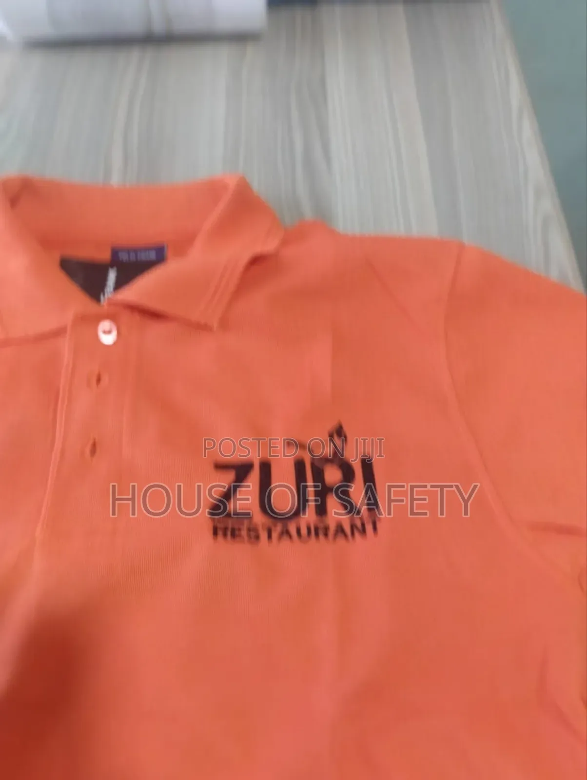 Orange Short Sleeved Polo