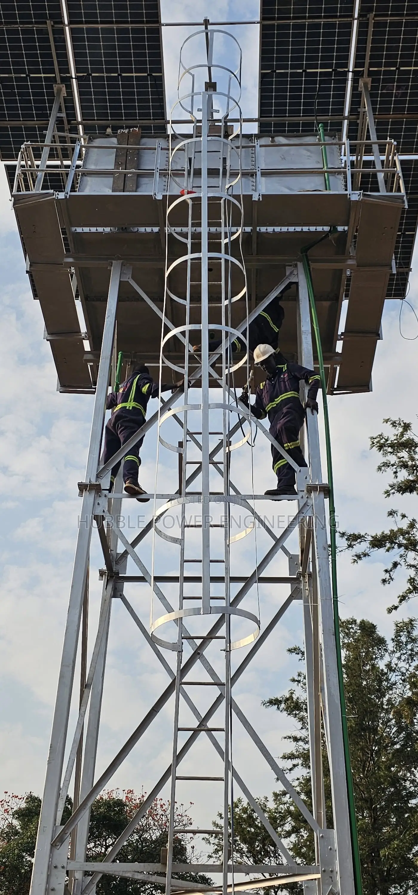Solar Water Pump Borehole Steel Tank Tower