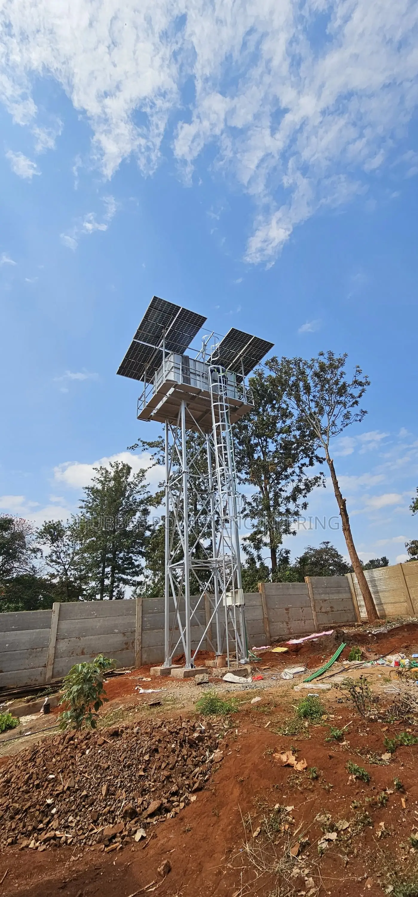 Solar Water Pump Borehole Steel Tank Tower