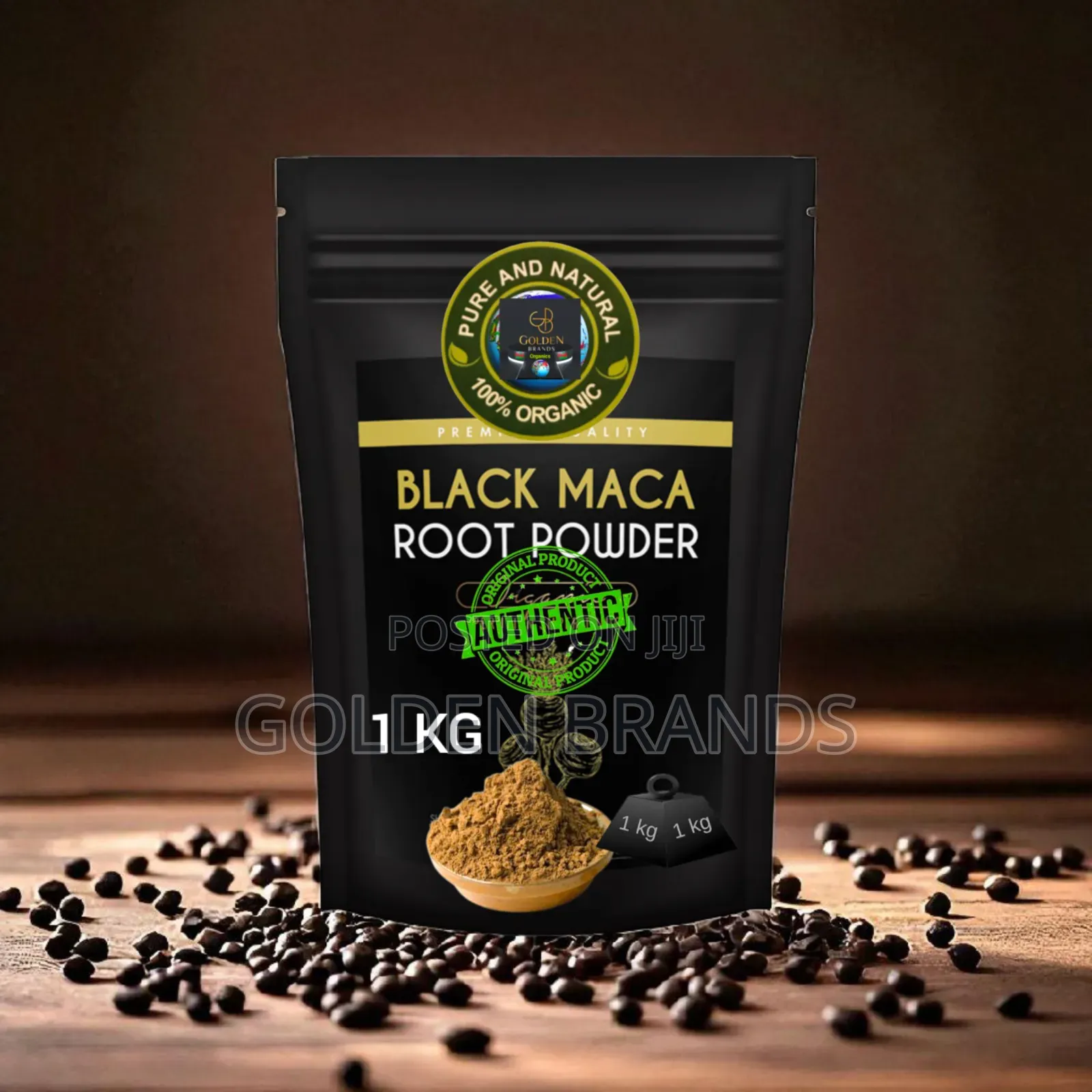 Premium Black Maca -Natural Boost for Energy, Fertility, Mood' Wellnes