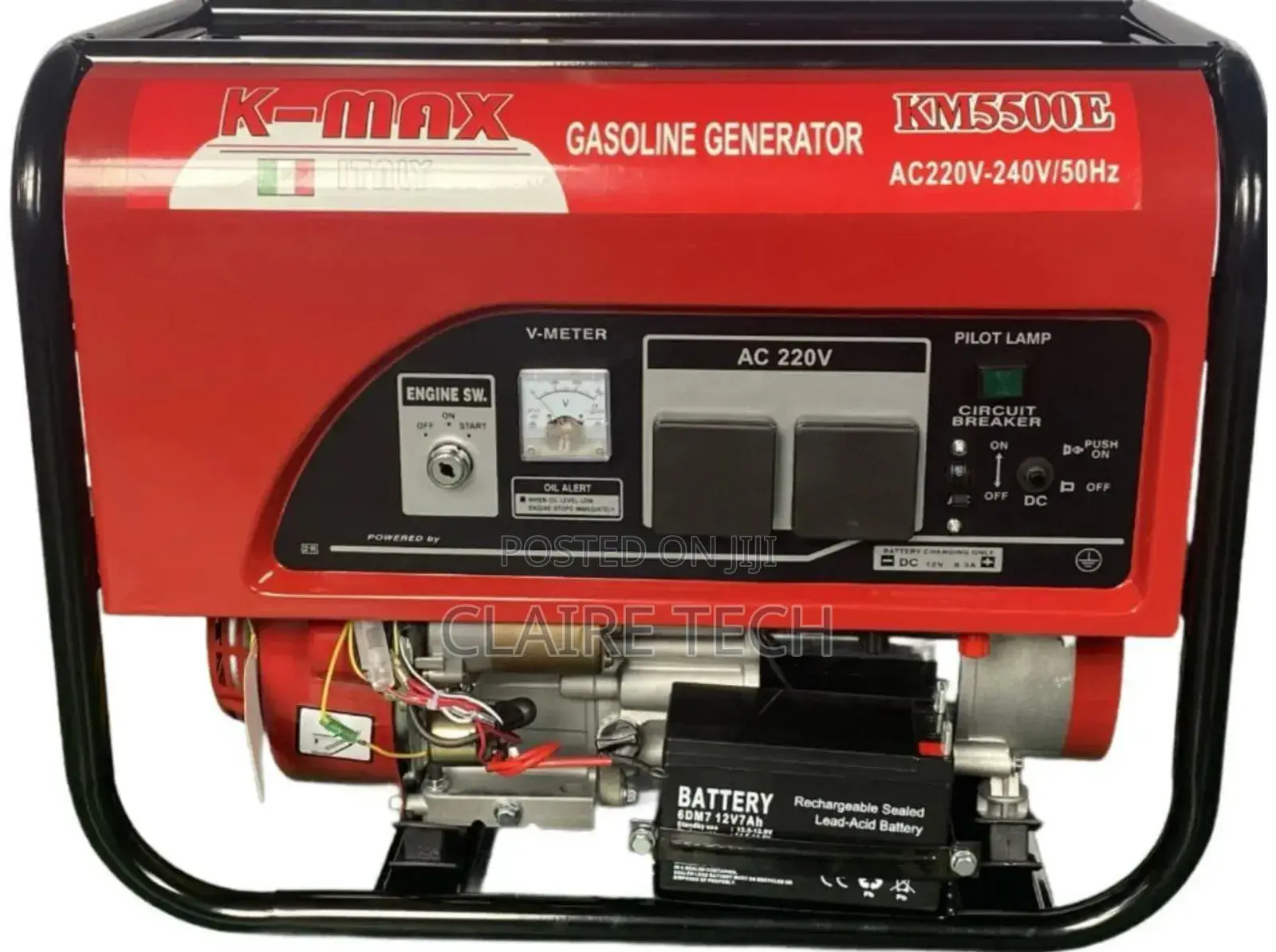 Kmax Italy Km5500e 3kva Key Start Petrol Driven