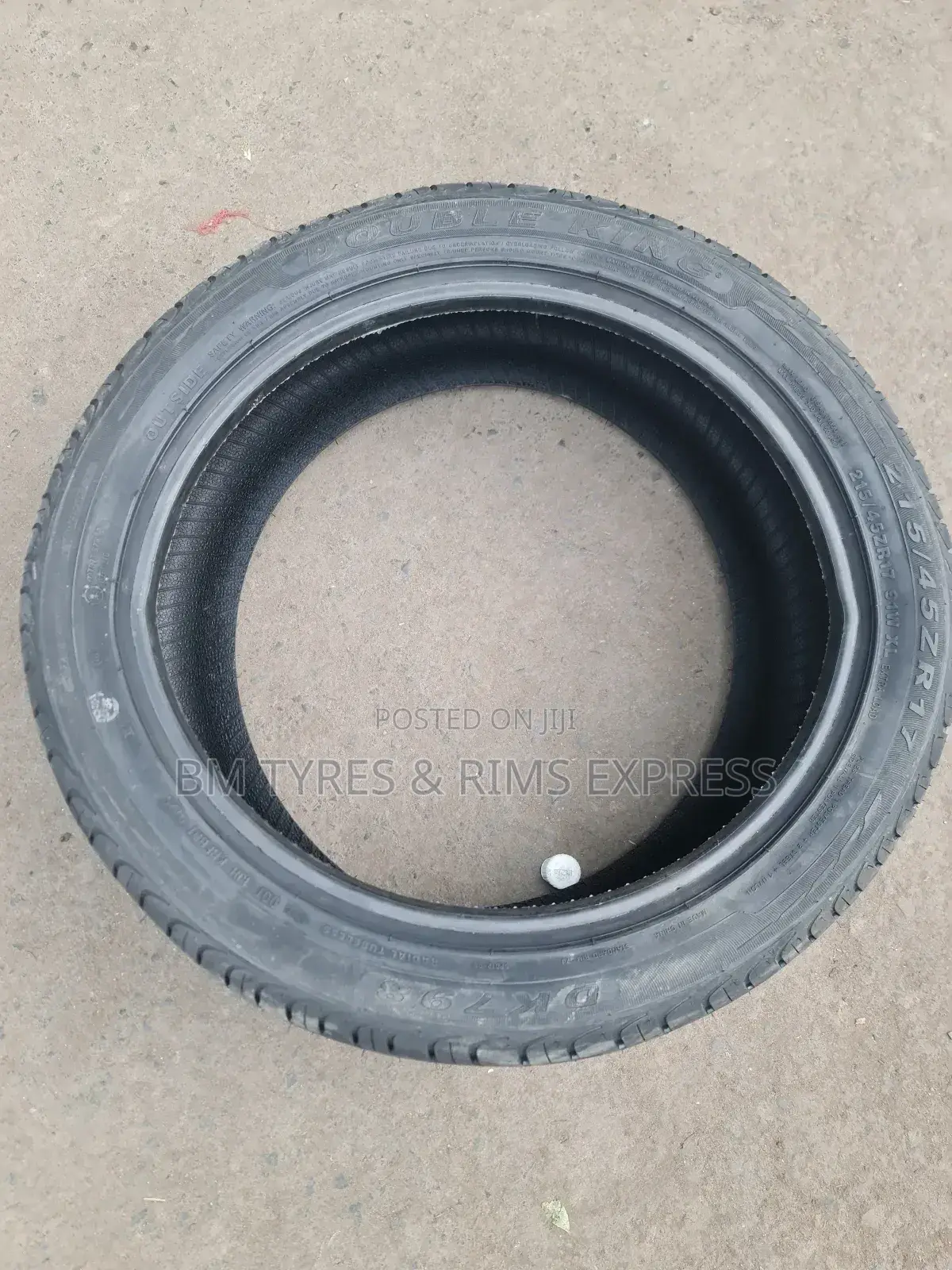 215 /45 R17 Doubleking Tyres.