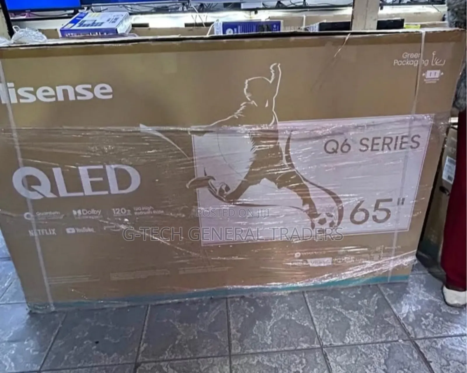 Hisense 65inch Qled, Youtube, Netflix Frameless Tv