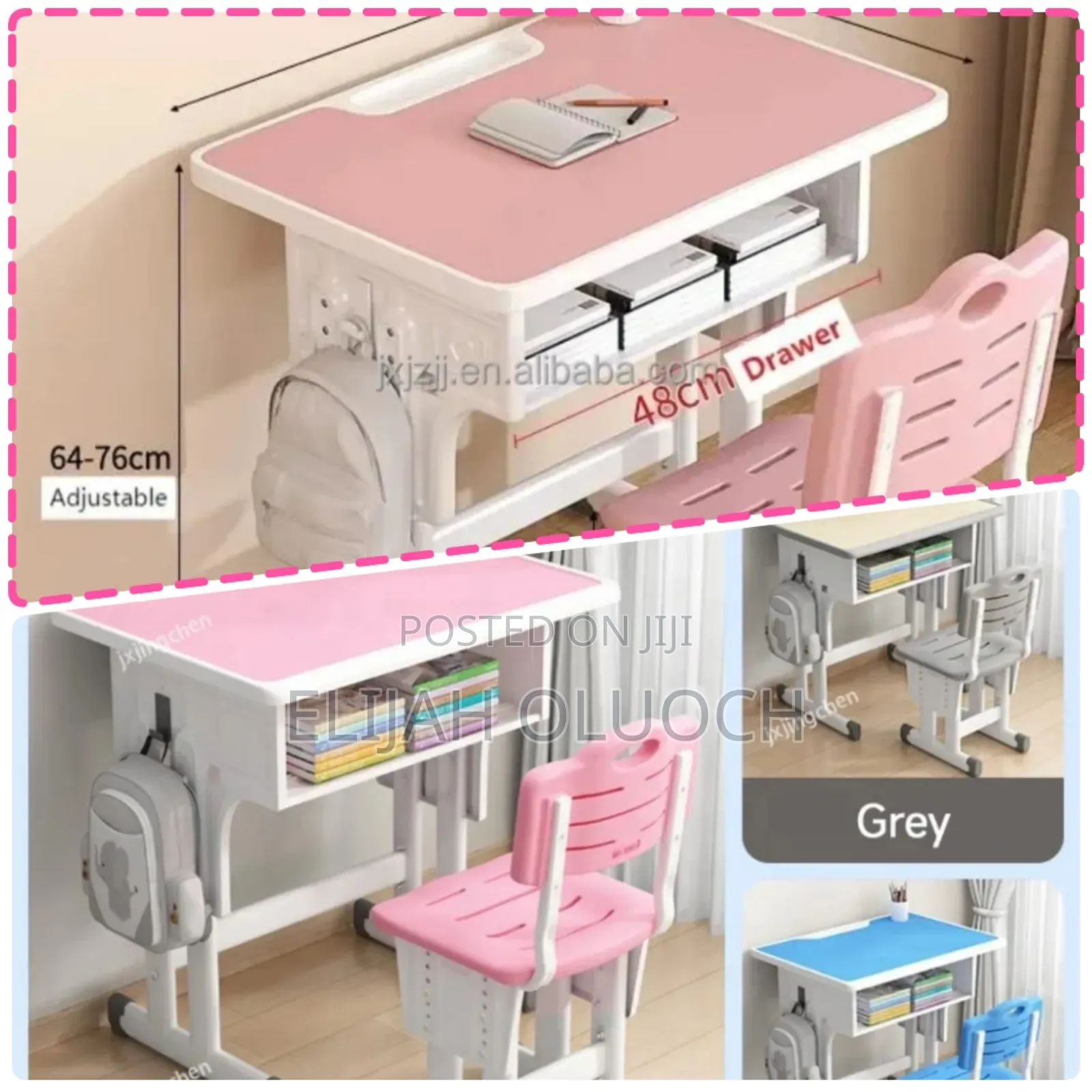 Adjustable Kids Study Table,Chair Set