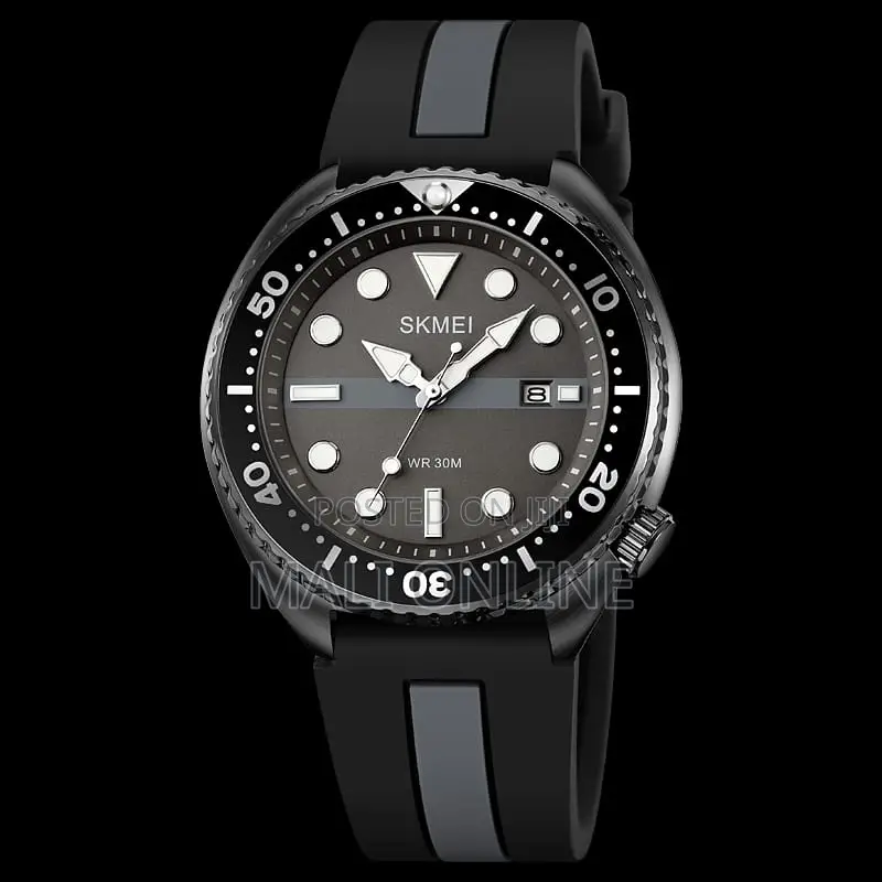 Skmei Gents Watch 2007 Men’S Rubber Strap Wristwatch