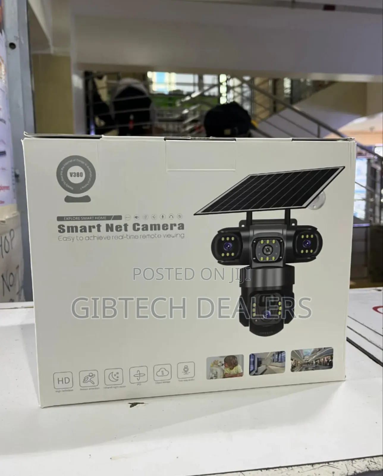 Smart Net Triple Lens Len 4g Solar CCTV Camera.