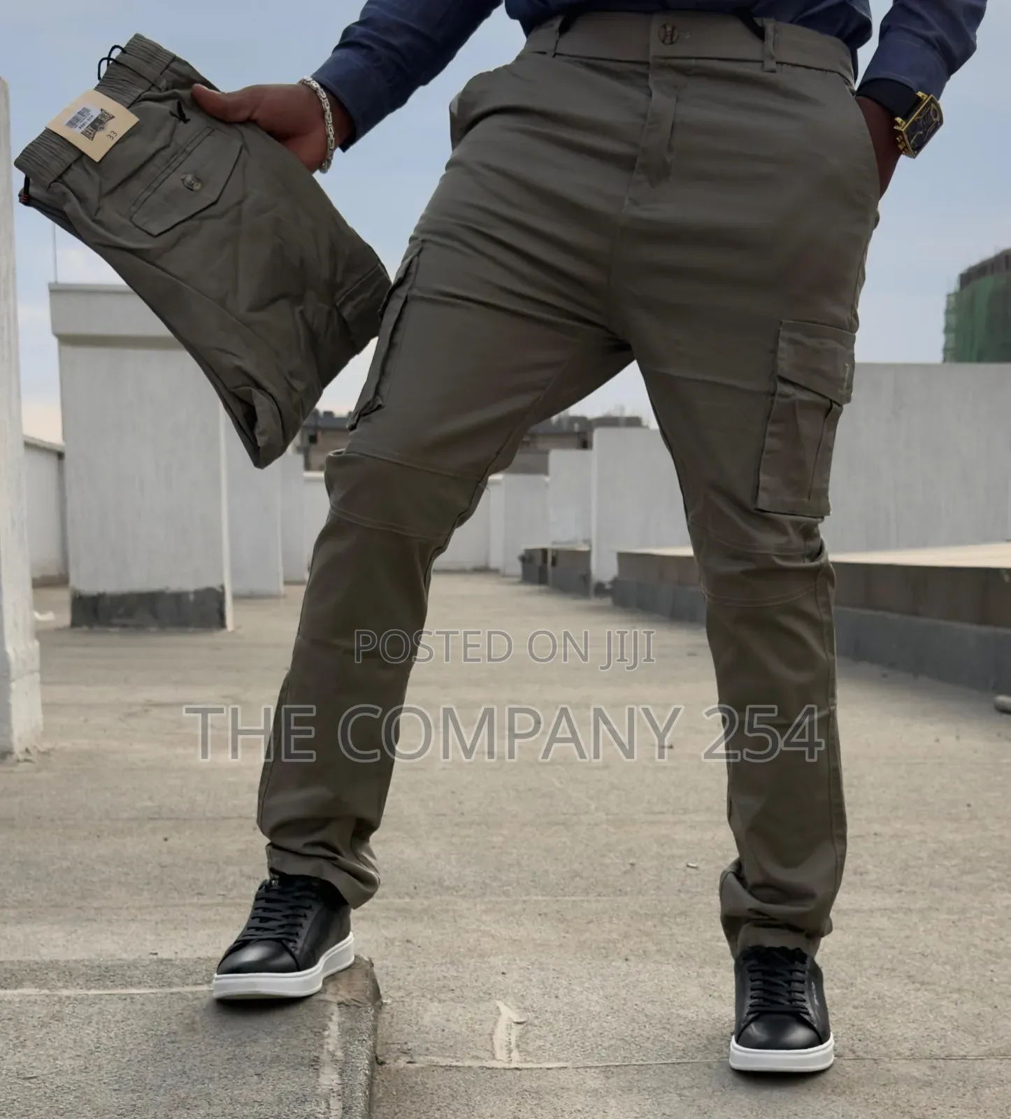 Quality Casual Khaki Made Side Pocket Slim Fit Cargo Pant Trouser