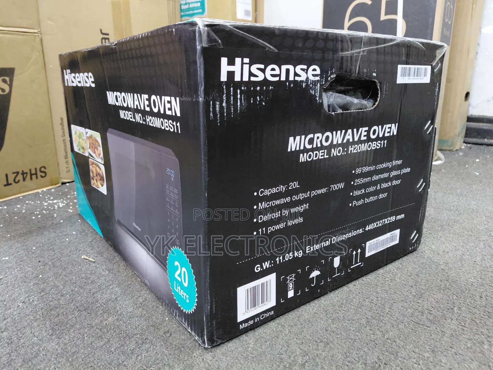 Hisense H20mobs11 Microwave Oven 20l Black