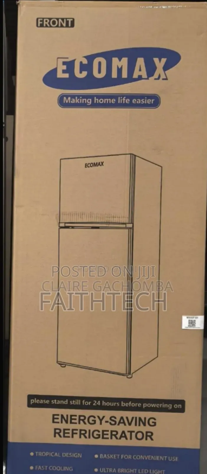Ecomax 230 Litres Dark Silver Double Door Refrigerator