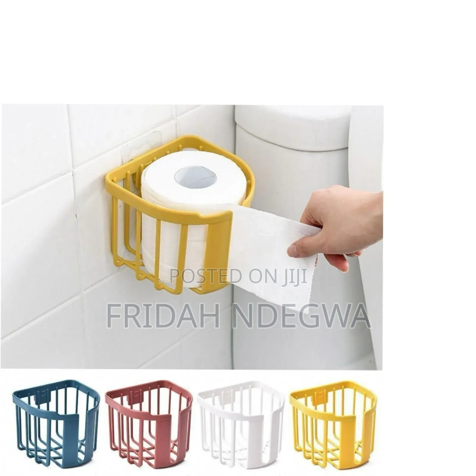 *Punch-free Toilet Paper Holder