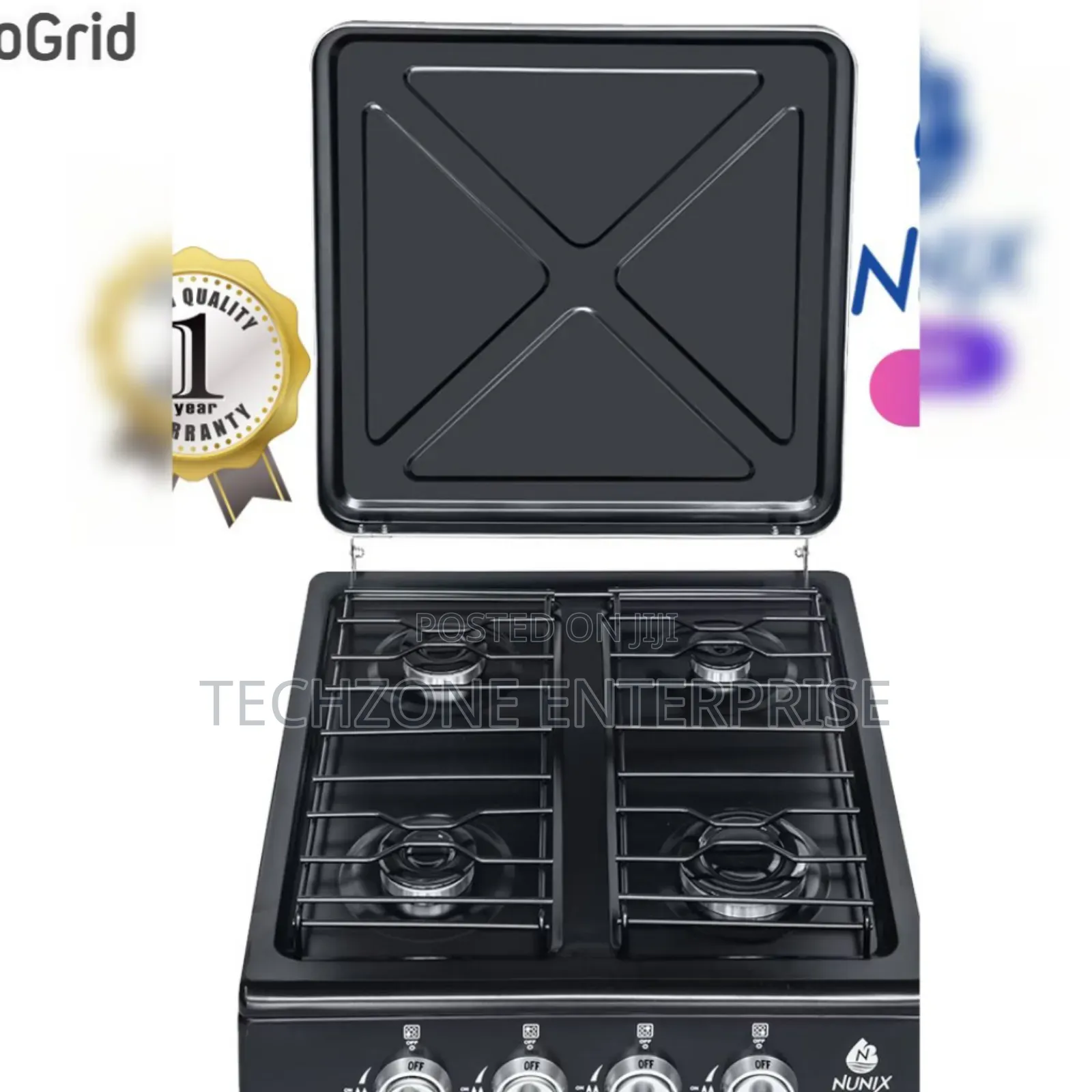 Nunix Table Top Cooker Full Gas Burner Stove Lt05a With Auto Ignition,