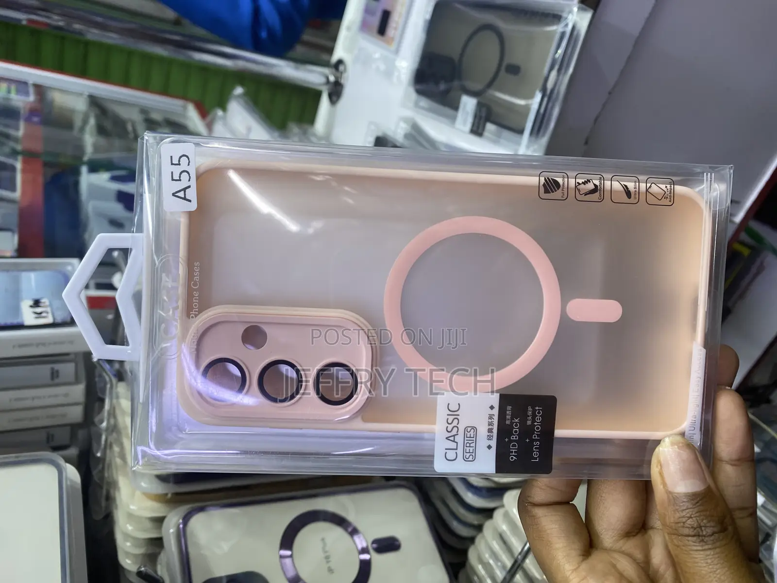 Giftkart Matte Frosted Translucent Cover Case for Samsung Galaxy A55