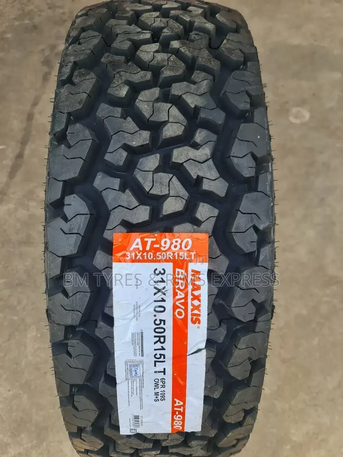 31x10.50r15 Maxxis Tyres (All Terrrain) at 980.Thailand.
